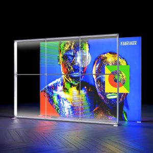 Freestanding LED Backlit Exhibition Stand Lightbox 3000 X 2250mm